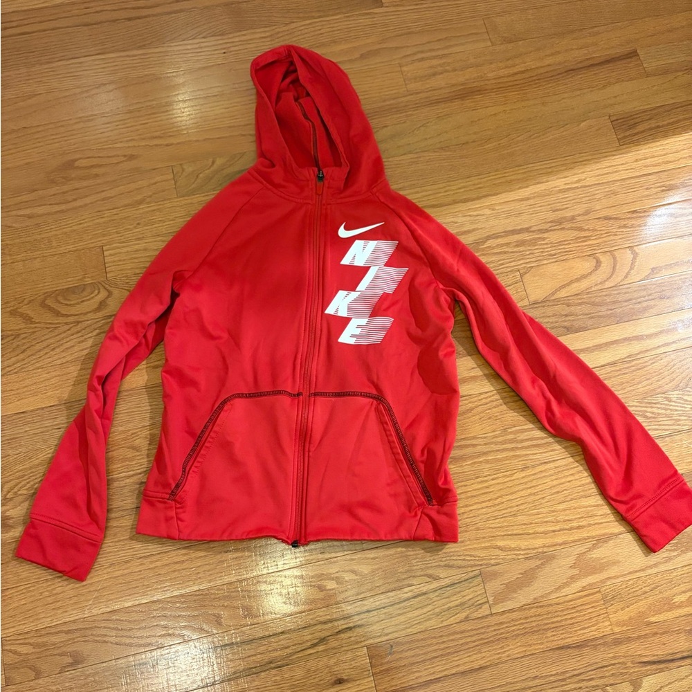 Nike Red Full-Zip Hoodie (boys XL but runs small)
